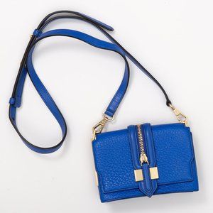Rebecca Minkoff Crossbody Bag, Blue and Gold